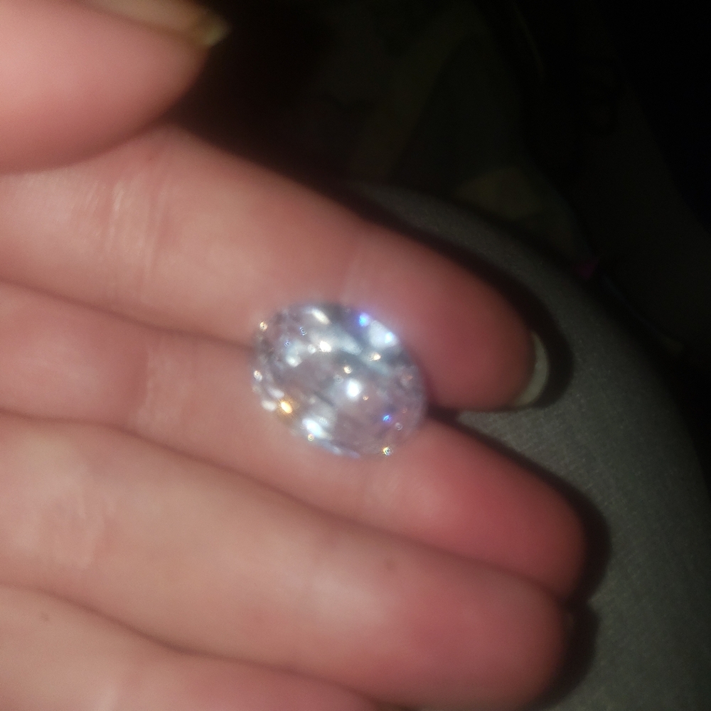 Certified Light pale pink / purple Sapphire 56.58ct
